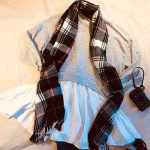 Zara Medium Grey Sweatshirt w/ cotton tunic